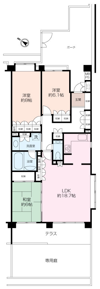 ～専用庭付～クリオ市ヶ尾弐番館の画像