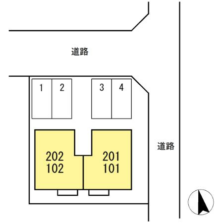 メゾンしばたの区画図