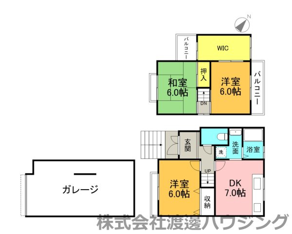 豊中市三国１丁目の一戸建ての間取り