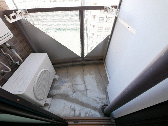 ドエル天満橋のバルコニー