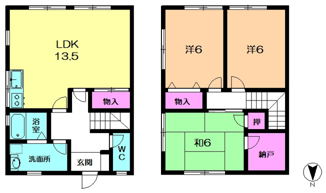 【間取り】 | ウエル高の原