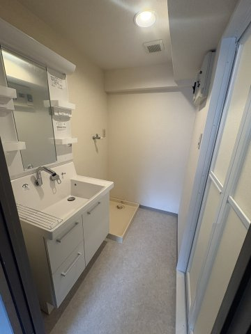 レヂオンス大里4階角３LDKの洗面所