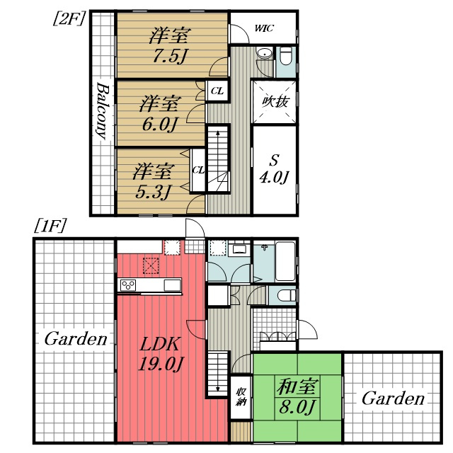 【間取り】 | おゆみ野中央3丁目戸建