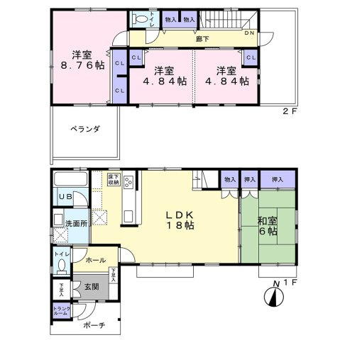 【間取り】 | 岡崎市戸崎町字藤狭１４番地６