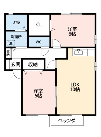 ネオフォレストFの間取り