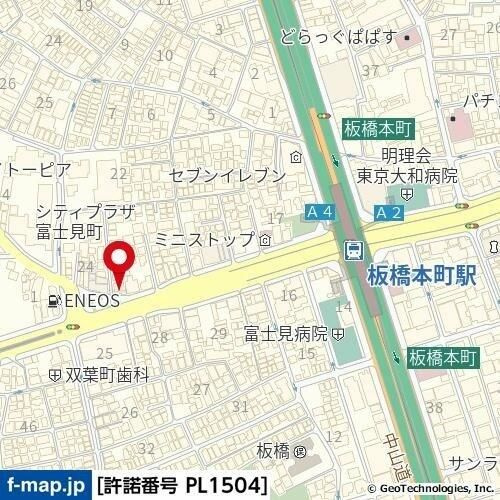ヴェルト板橋イーストの地図