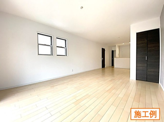 【内観：施工例】 | 相模原市南区相武台　新築分譲住宅　全6棟/今回販売6棟（1号棟） | 同施工会社施工例（リビング）