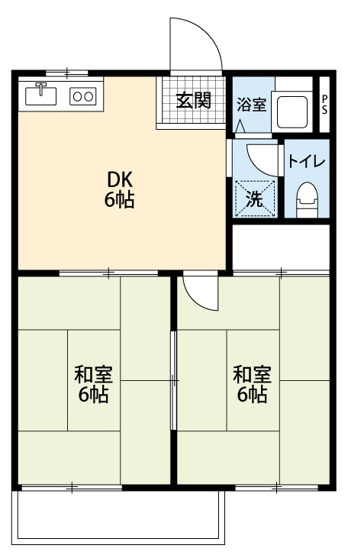 【間取り】 | ハイツ上里