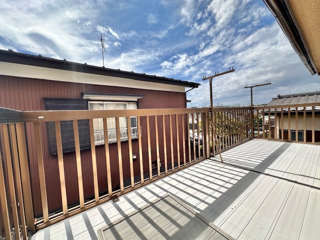 松戸市松飛台　中古戸建のバルコニー|陽当たり良好なバルコニーです