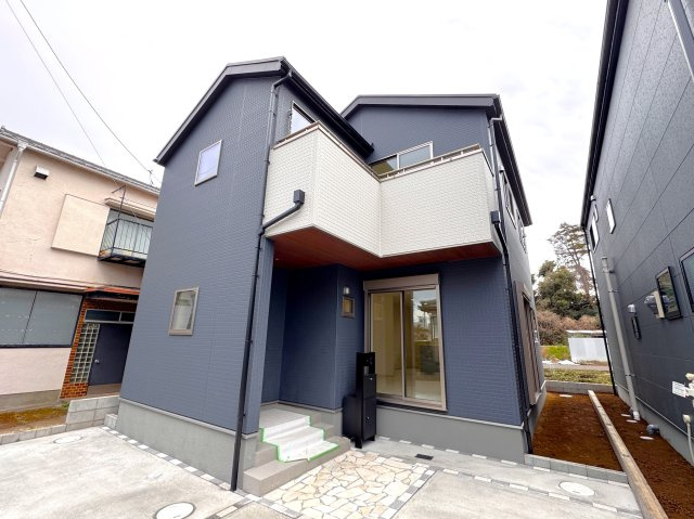 松戸市千駄堀新築戸建【寒風台小学校：10分】の外観|3号棟外観・完成済み内覧可能です！