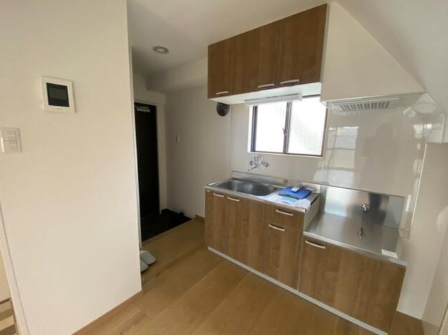 紀陽ハイツのキッチン|ガスコンロ設置可能なキッチン