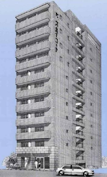 スカイコート浅草雷門の外観