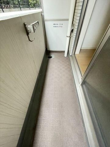 スカイコート牛込神楽坂のバルコニー