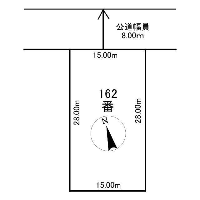 厚岸町宮園2丁目　売地の土地図