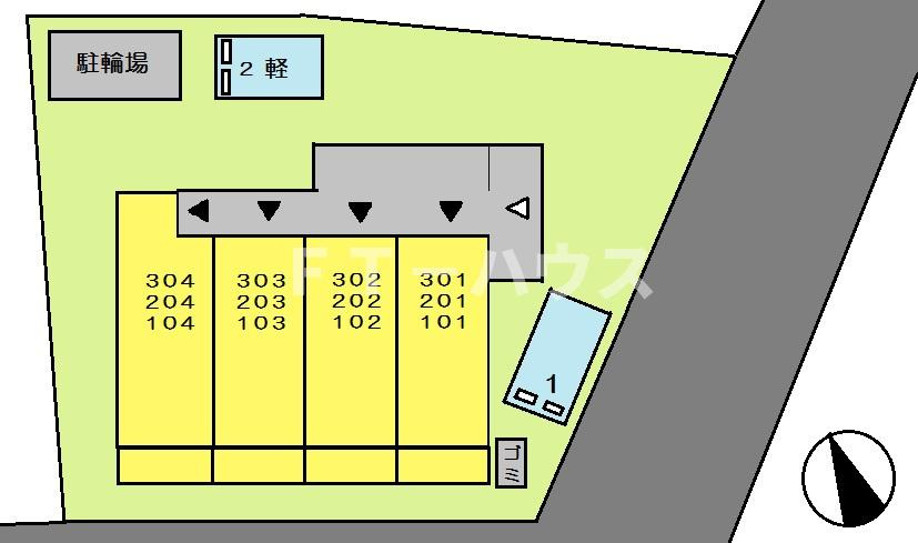 レーヴ習志野の駐車場|駐車場