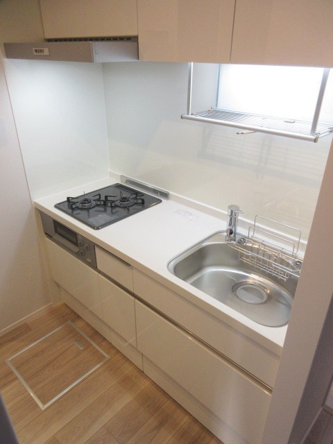 エクセル北千住のキッチン|★ガス2口システムキッチン★グリル付き★