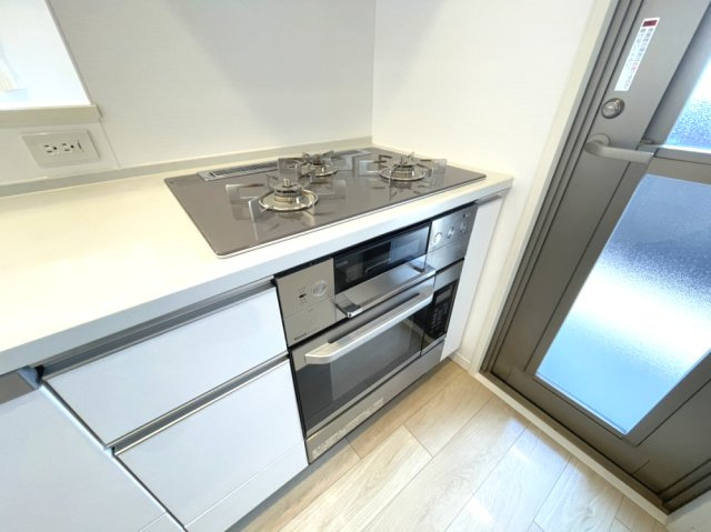 アルファステイツ西川緑道公園のキッチン|ガスコンロです。