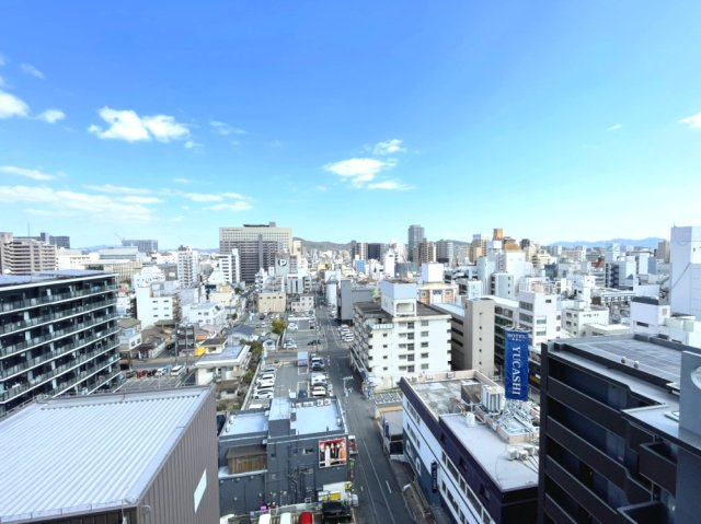 アルファステイツ西川緑道公園の展望|東側バルコニーからの眺望です。