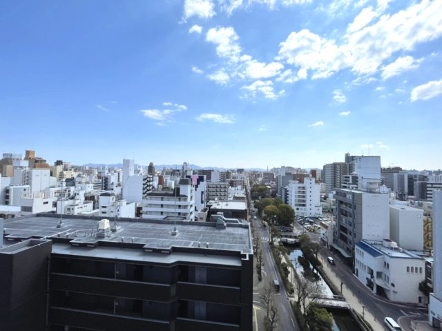 アルファステイツ西川緑道公園の展望|南側バルコニーからの眺望です。