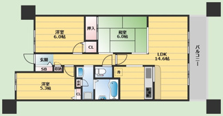 【間取り】 | ローレルコート北緑丘