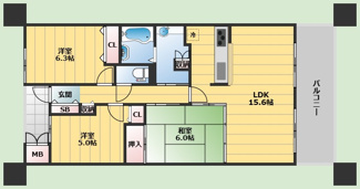 【間取り】 | ローレルコート北緑丘