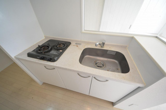 【キッチン】 | キャピトル安堂寺 | キャピトル安堂寺　2口ガスシステムキッチン