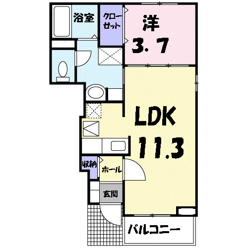 フリーデ　グランツの間取り