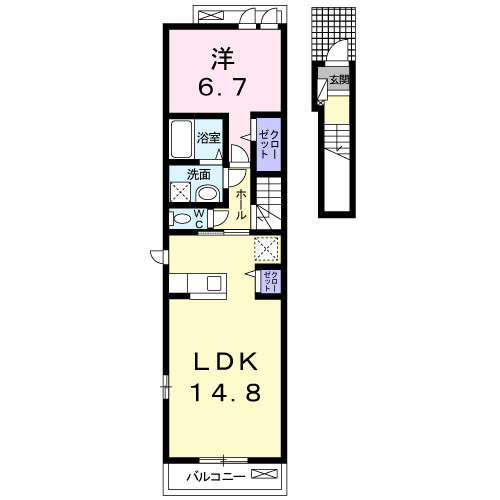 イルミナーレＡの外観|外観写真