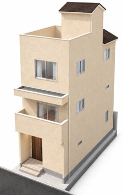 【外観パース】 | 新築戸建て　志村坂上1棟 | 完成イメージ図です