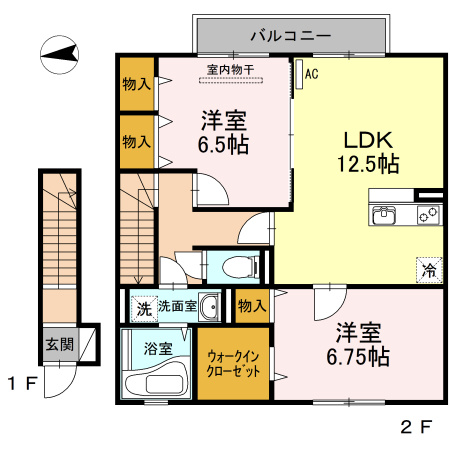 【間取り】 | ローズコート落合
