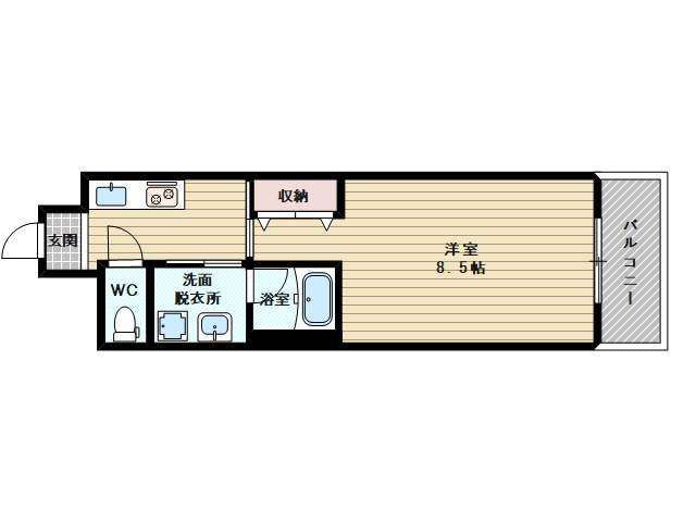 【間取り】 | アネシス新大阪 | 間取りです