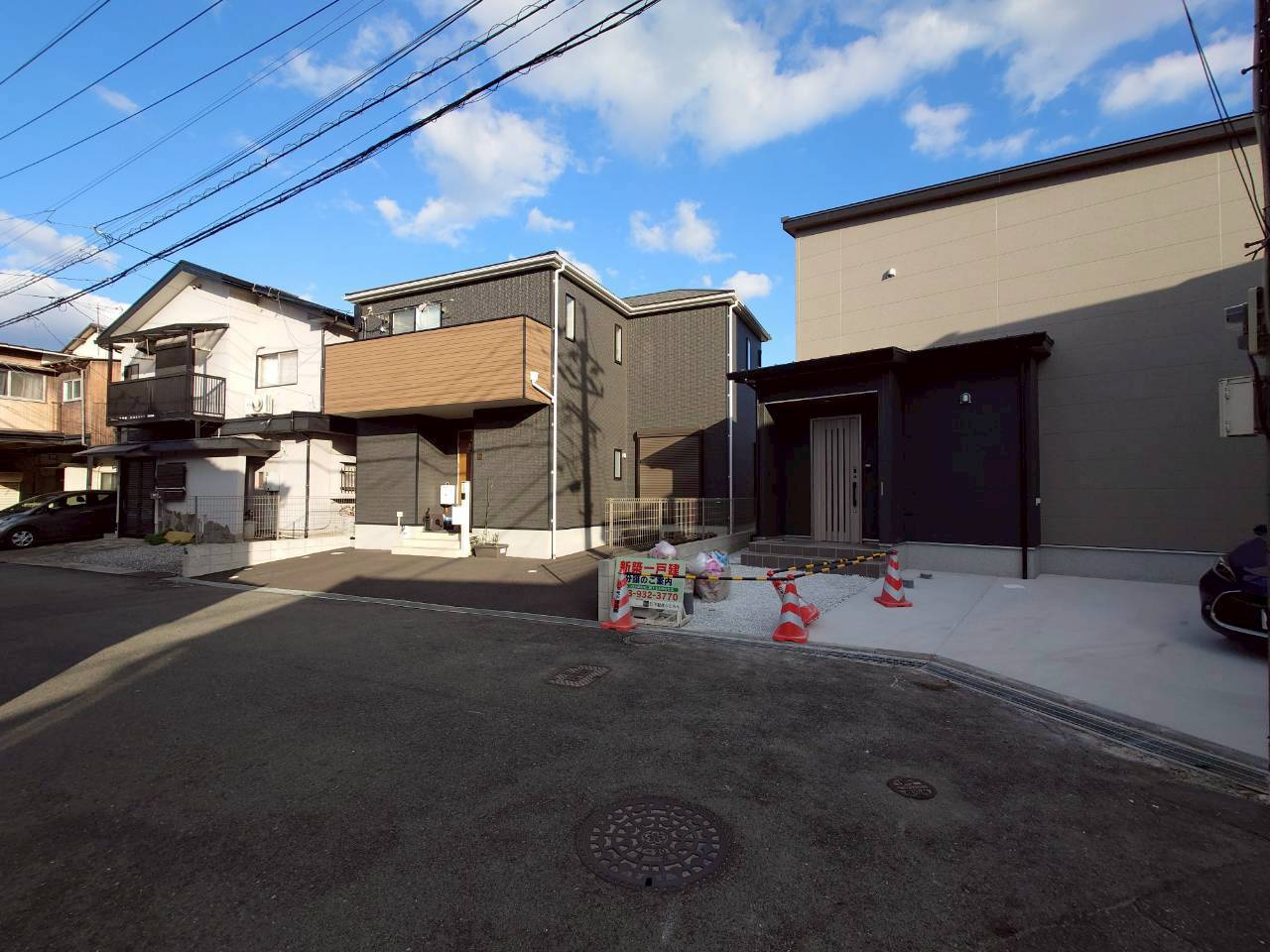 ーノーステックー小倉南区田原新町1丁目ー新築戸建て　　【小倉南区　新築戸建て】の前面道路含む現地写真|交通量も少なく駐車しやすい♪【小倉南区　新築戸建て】