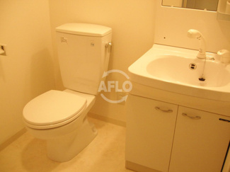 【洗面所】 | フレアコート北浜 | フレアコート北浜　洗面脱衣所