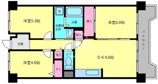 【間取り】 | テクノコーポラス西田辺 | テクノコーポラス西田辺　間取り