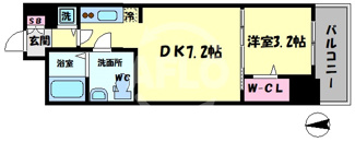 【間取り】 | セレニテ谷町calme | セレニテ谷町calme（セレニテ谷町カルム）　間取り