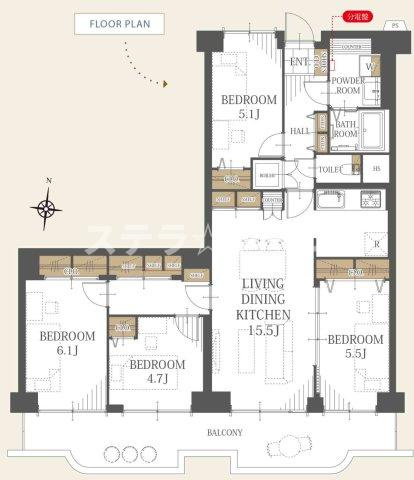 シャルム茨木の間取り