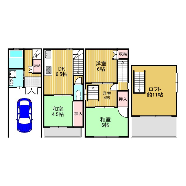 上新庄戸建の間取り