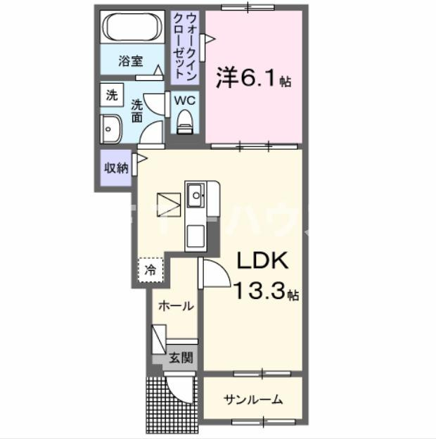 レ　プリューム　ドゥの間取り|間取図