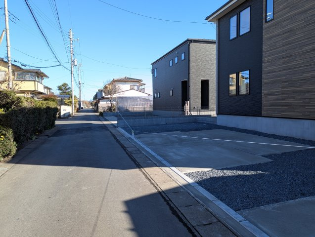 水戸市平須町　1期の前面道路含む現地写真|前面道路含む現地写真です