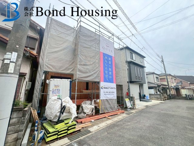 JR魚住駅徒歩３分　駅近新築限定１区画　魚住町中尾　新築戸建の前面道路含む現地写真