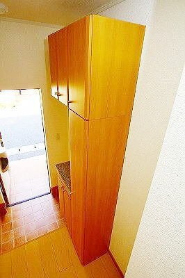 熊本市東区御領８丁目のアパートの玄関|シンプルで使いやすい玄関です