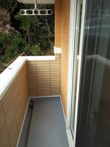 熊本市中央区黒髪６丁目のアパートのバルコニー|お洗濯にも便利なバルコニー付き