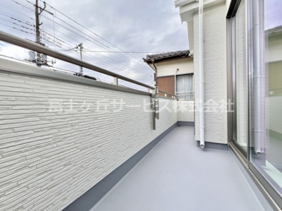 【バルコニー】 | 三島市幸原町2丁目 新築一戸建て A号棟 | 広々としたバルコニーです