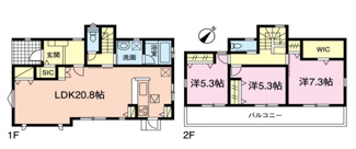 【間取り】 | 成田市並木町　中古戸建 | 図面と現況に相違がある場合、現況を優先致します。