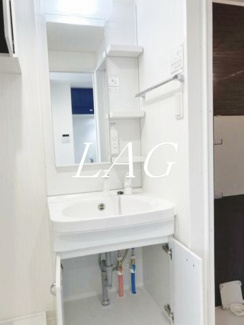 【洗面所】 | ラ・ルミエールⅡ | 洗面台です。