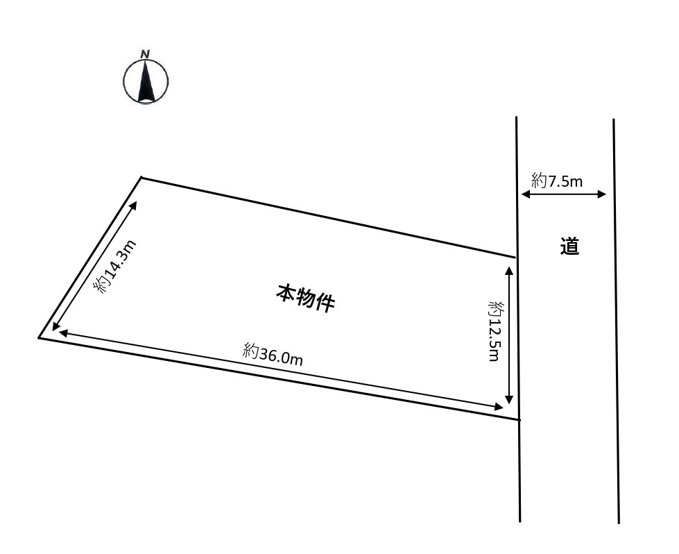 牟礼町牟礼　土地の区画図