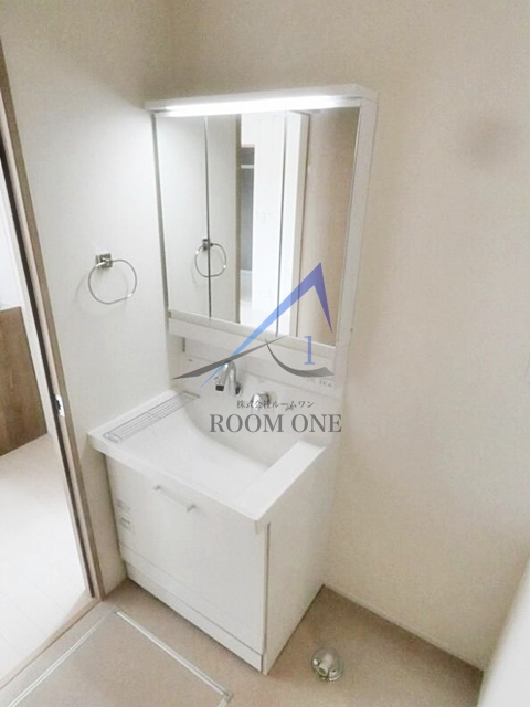 メルヴェーユ久が原Ⅱの洗面所|独立洗面台です。