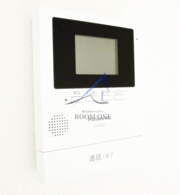 ウェルコーポ宿河原のセキュリティ|モニター付きインターホンです。