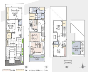【間取り】 | ご自宅から現地まで、当社スタッフがお車にて、「お迎え・お送り」をしております。ぜひお気軽にお問い合わせくださいませ♪