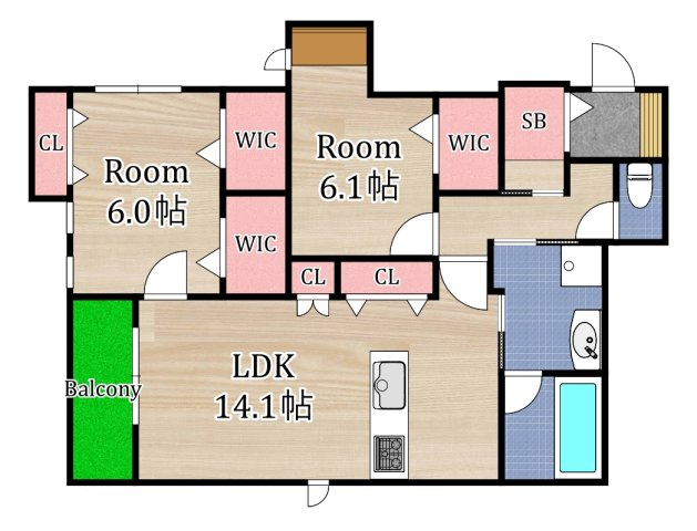 【間取り】 | 内代レジデンスサウス